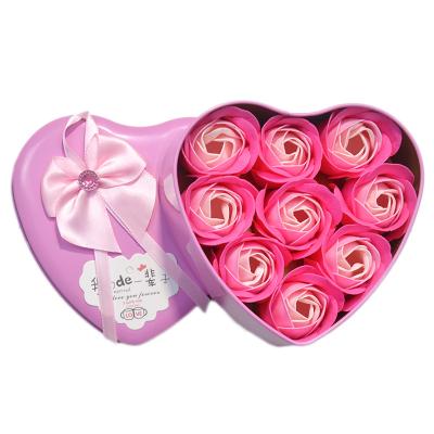 China Fashional Artificial Flowers 2021 Hot Selling Artificial Soap Rose Box For Valentine's Day Thanksgiving for sale