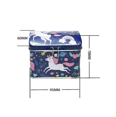 China Gift & DX2002 Craft Metal Tin Boxes Kids Money Coin Savings Bank Pop Art Style Design Coin Collecting Piggy Bank Cash Box for sale