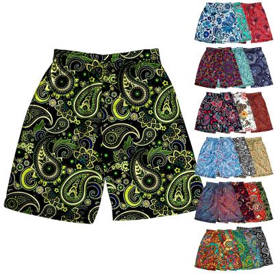 China Wholesale Custom Logo Mens Basketball Shorts With QUICK DRY Pockets Bandana Print Mens Shorts Custom Paisley Gym Shorts for sale