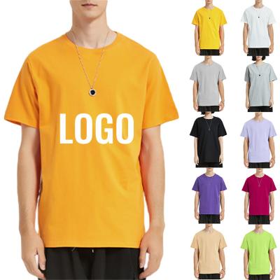 China 2022 Solid QUICK DRY Full Color Print Embroider Custom Drop Shoulder 100% Cotton T Shirts Mens Oversize T-shirt Men for sale