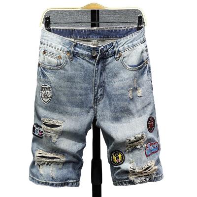 China 2022 Breathable High Quality Summer Cotton Denim Shorts Male Jeans Men Shorts Pants Youth Jeans Slim Jeans Shorts Mens for sale