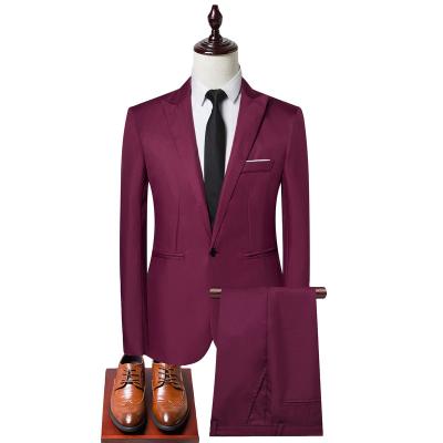 China Wholesale Cheapest Anti-Wrinkle Mens Suits Groom Tuxedos Peaked Lapel For Youth Mens Suits Italian Suit For Man for sale