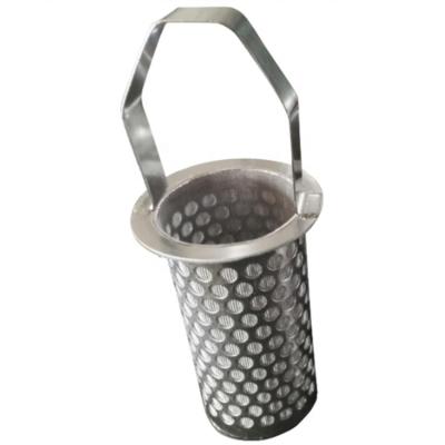 China Filter 304 Stainless Steel 316 316L Perforated Tube Pipe Exhaust and Perforated Bucket for sale