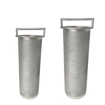 China Filter 304 316 316L Round Hole Perforated Stainless Steel Perforated Tube Bucket for sale