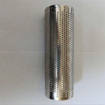 China 10 Micron Hose Filter Perforated Drum Stainless Steel Tube for sale