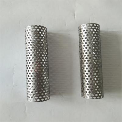 China Stainless Filter 25mm Perforated Metal Tube / Perforated Screen Pipe for sale