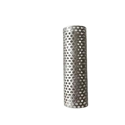 China Filter 5 25 50 100 150 Micron 304 316L 25mm Stainless Steel Perforated Metal Tube for sale