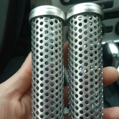 China Filter 304 316L 904L 1mm Perforated Cylinder Cylinder Metal Mesh Tube for sale