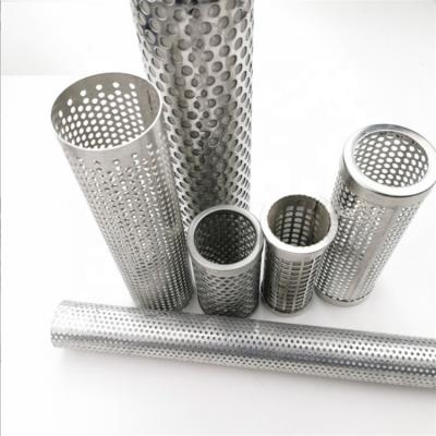 China Filter Custom 35mm Perforated Metal Cylinder Stainless Steel Tube for sale