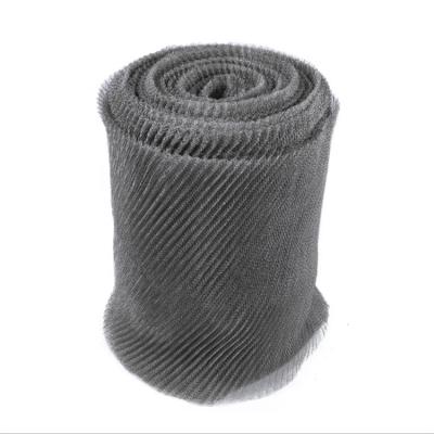 China Knitted wire mesh Titanium/PP/nickel/copper/2205 304 316 316L stainless steel /monel wire knitted mesh for sale