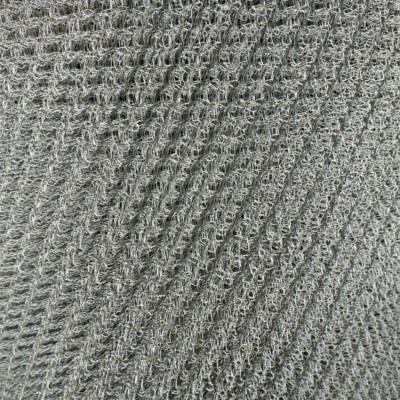 China Knitted wire mesh PP/nickel/copper/menel/tiatnium/inconel/2205 304 stainless steel 316 316L knitted mesh for sale