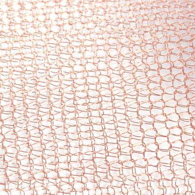 China Pure Red Copper Distillation Petroleum Gas Separation And Filtration Knit Copper Wire Mesh for sale