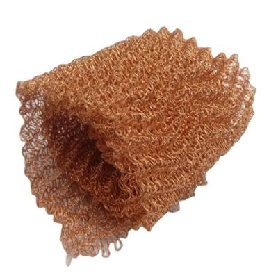 China Distillation in 15cm Width 4 Pure Wire 100% Pure Copper Stock Flat Type Knit Wire Mesh for sale