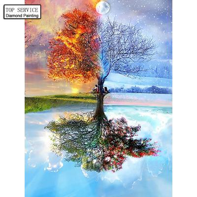 China The 100% DIY Modern Full Seasons Diamond Painting Tree Pattern 5D Full Diamond Painting for sale