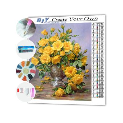 China Modern Colorful Flowers DIY Diamond Painting for Home Decoration for sale