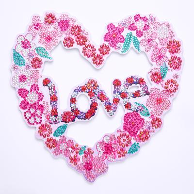 China From Europe Diy Full Drill Diamond Painting Love Oem Wreath 3D Diamond Painting Wedding Garland for sale