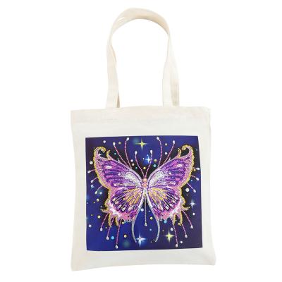 China Barber Shop Tote Bag Customize Print Kids Bag Diy Girls Bag Stitch Drill Diamond Painting Diy Handbag for sale