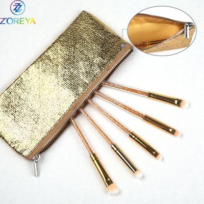 China Angular blush fashionable diamond professional quality new products 5pcs of excellent inside cosmetic brush set for sale