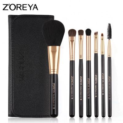 China Angular Blush Better Price Than Portable Cosmetics Brush Set Wood Handle Makeup Brush Set With Case for sale