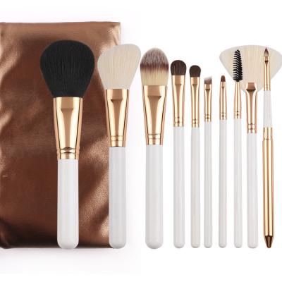 China Angular Blush ZOREYA 10pcs Rose Gold Makeup Brush Sets Professional Private Label Brushes Makeup Brush Set for sale