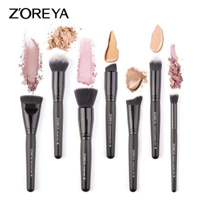 China Angular Blush ZOREYA Maker Spot Export Makeup Tools Makeup Set Brush Wooden Handle Nylon Hair Makeup Brush Set for sale