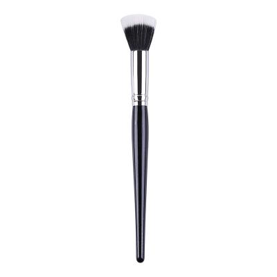 China Angular Blush Professional Single Brush Contour Makeup Brush Customized Logo for sale