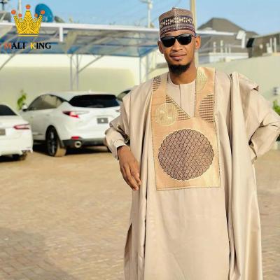 China Breathable Factory Direct African Men Clothing 3 Pieces Set Embroidered Dashiki Outfit African Clothing For Wedding Party Outfit for sale