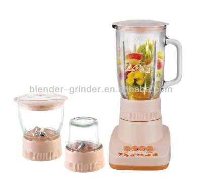 China Zhongshan Factory Home Appliance Home Glass Blender 3 in 1 Beautiful Electric Blender for sale