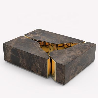 China Modern Design Modern Furniture Gaery Lapiaz Center Table Living Room Table Marble Tea Table for sale