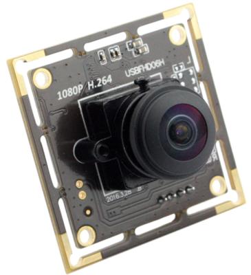 China Low Power ELP H.264 1080P Sony IMX322 Mini CMOS USB Sensor 180 Degree Wide Angle Camera Module With Microphone For Industrial Use for sale