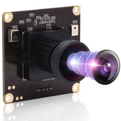 China ELP UHD 4K Sony IMX317 CMOS Sensor 2160P 30fps Audio One Way Wide Angle170 Degree Fisheye USB Camera Module for KIOSK, ROBOT, Virtual Game for sale