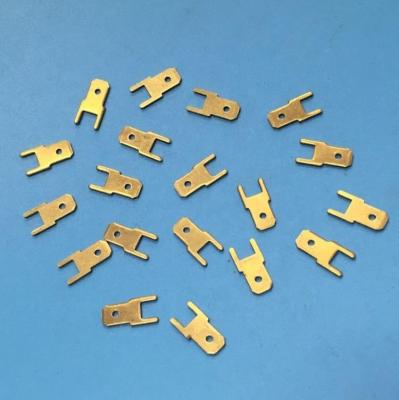 China Precision Custom Sheet Metal Stamping Electrical Electrical Contacts Copper PCB Brass Tinplate Terminal Block for sale