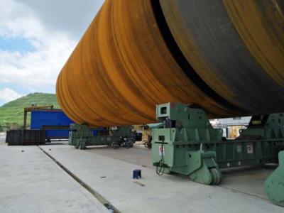 China 2000 T Steel Wheel Heavy Duty Tank Turning Rolls for sale