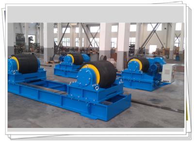 China Manual Adaptive 200T Fixed Pipe Welding Rotator Rubber Wheel Pendant Control for sale