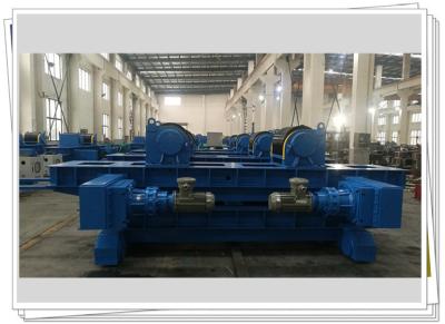 China Tank Surface Treatment 100T welding turning rolls Rubber Roller Motorized for sale