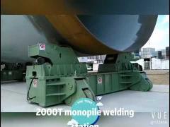 2000T offshore tower welding rotator