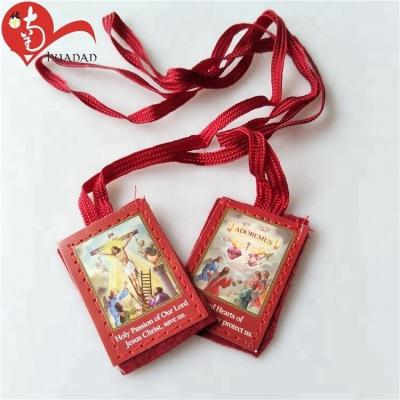 China Religious Handmade Fabric Scapulars Christian Scapular of Huanan for sale