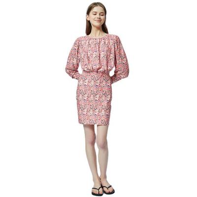 China New Design High Quality Washable High Quality Spring Ladies Spring Factory Direct Selling Casual Floral Ladies Dress for sale