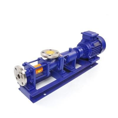 China Automotive industry G20-1 stainless steel self priming horizontal screw pump 0.75kw eccentric stator single rotor screw pump for sale