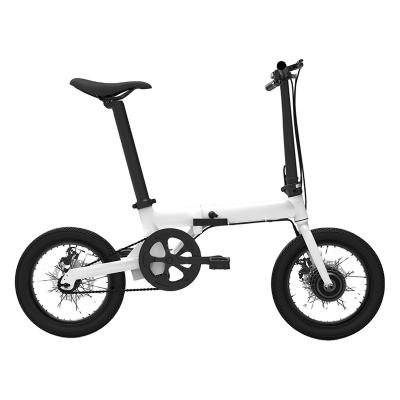 China Lightweight Aluminum Alloy CE Certification Lemon Alloy Folding Bike Electric Foldable Bicycle Front Hub Motor Bike for sale