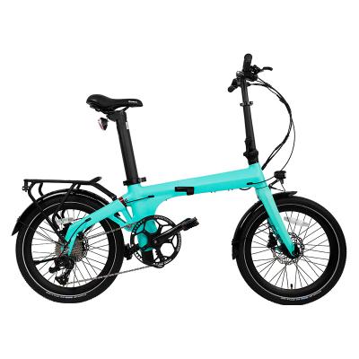 China 36V 350W Alloy 36V 350W Electric Bike 9 Speed ​​Torque Sensor Folding Electric Bike Aluminum Foldable Bicycle for sale