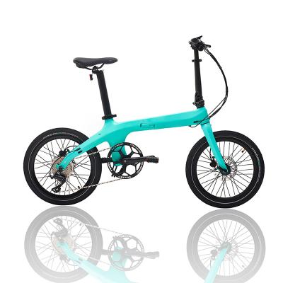 China Carbon fiber factory direct carbon fiber smart electric bike with 36v 6.4ah battery carbon folding bike for sale