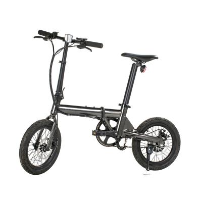 China Aluminum alloy hub controller lithium battery 36v 250w front motor hidden bicycle folding city electric bike for sale