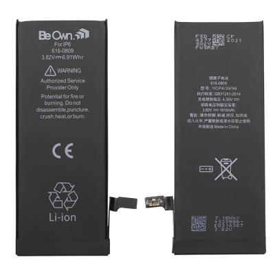 China Cell Phone Li-ion Polymer Rechargeable Battery For iPhone 6 To Replace iPhone Battery for sale