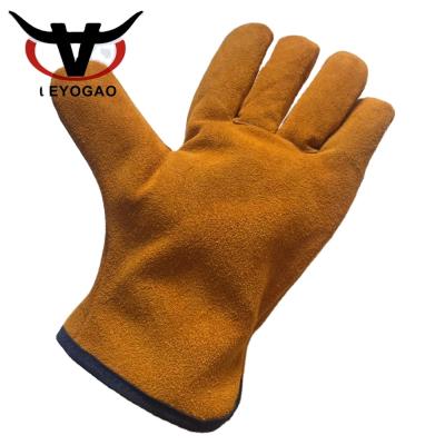 China Competitive price full palm reinforced women winter gloves leather gloves from china for sale