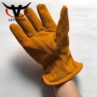 China Full Palm China Supplier Winter Snow Wear Warm Waterproof Leather Safety Gloves for sale