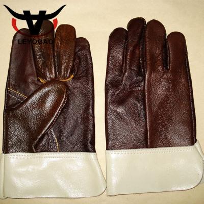 China Durable Full Leather Motor Bike Motorcycle Furniture Work Gardening Gloves for sale