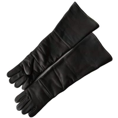 China Lab Animal Gloves Bite Proof Reinforced Falcon Leather Bird Fishing Gloves for sale