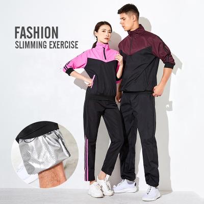 China Anti-wrinkle couples sweat suit high quality spring sports set loose two-piece gym training tracksuit for sale