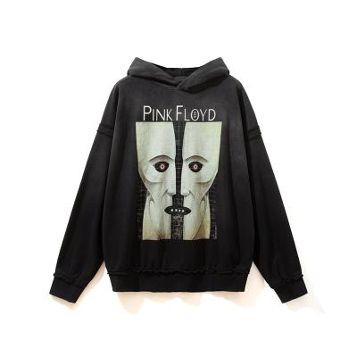 China Anti-wrinkle personality printing hoodie fashion sweatshirt fleece hip hop printed hoodie for sale